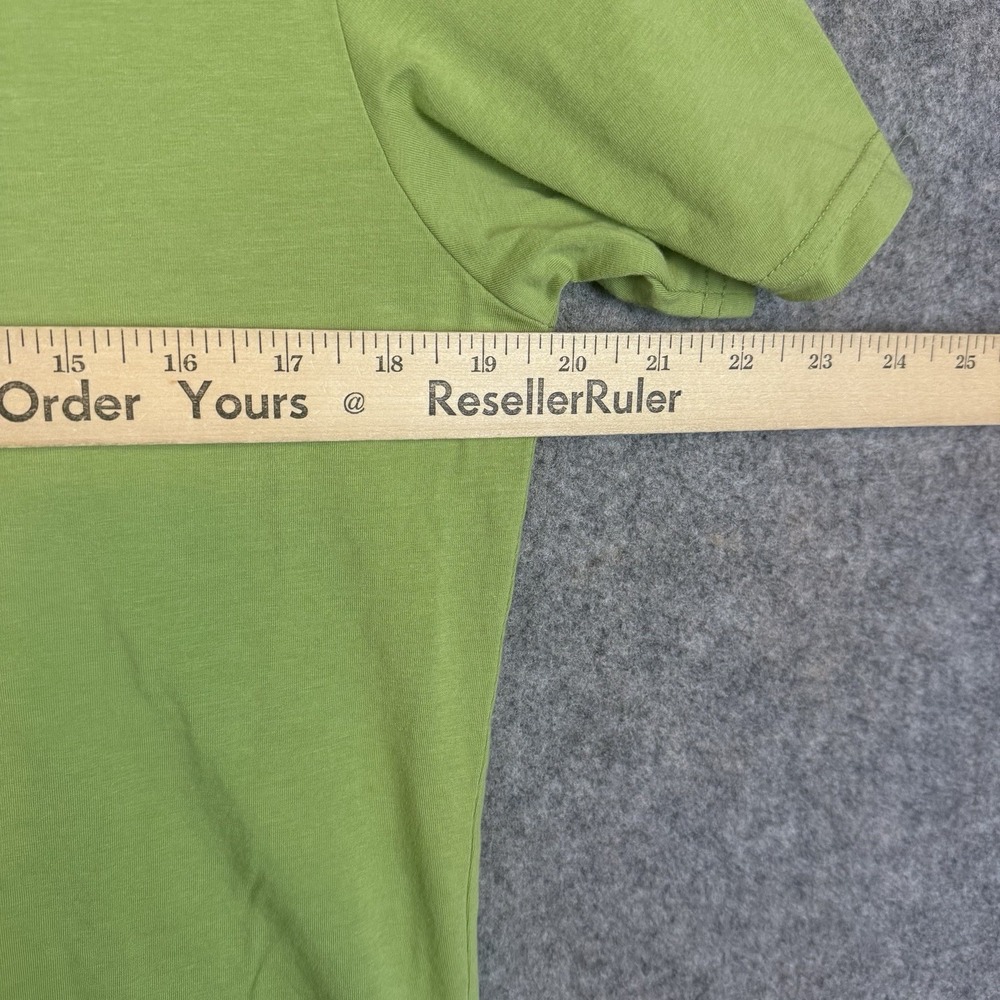 Criquet Polo Shirt Mens Medium Green Golf Performance Pima Cotton Stretch - Picture 7 of 8